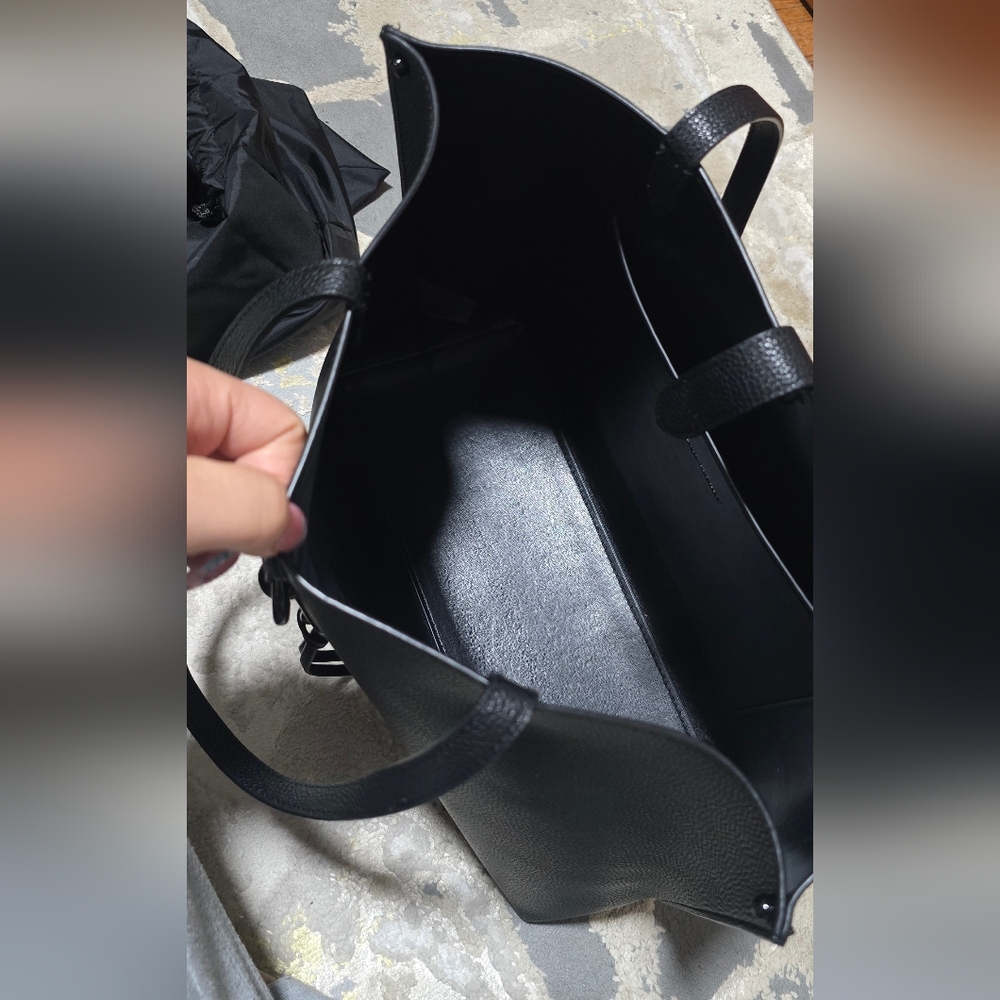 Rebecca Minkoff Black Leather Tote - Picture 5 of 7